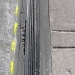 Expansion joints which keep water out of required movement joints in the structure can be damaged by a harsh winter and require proper repair to maintain watertight integrity. 